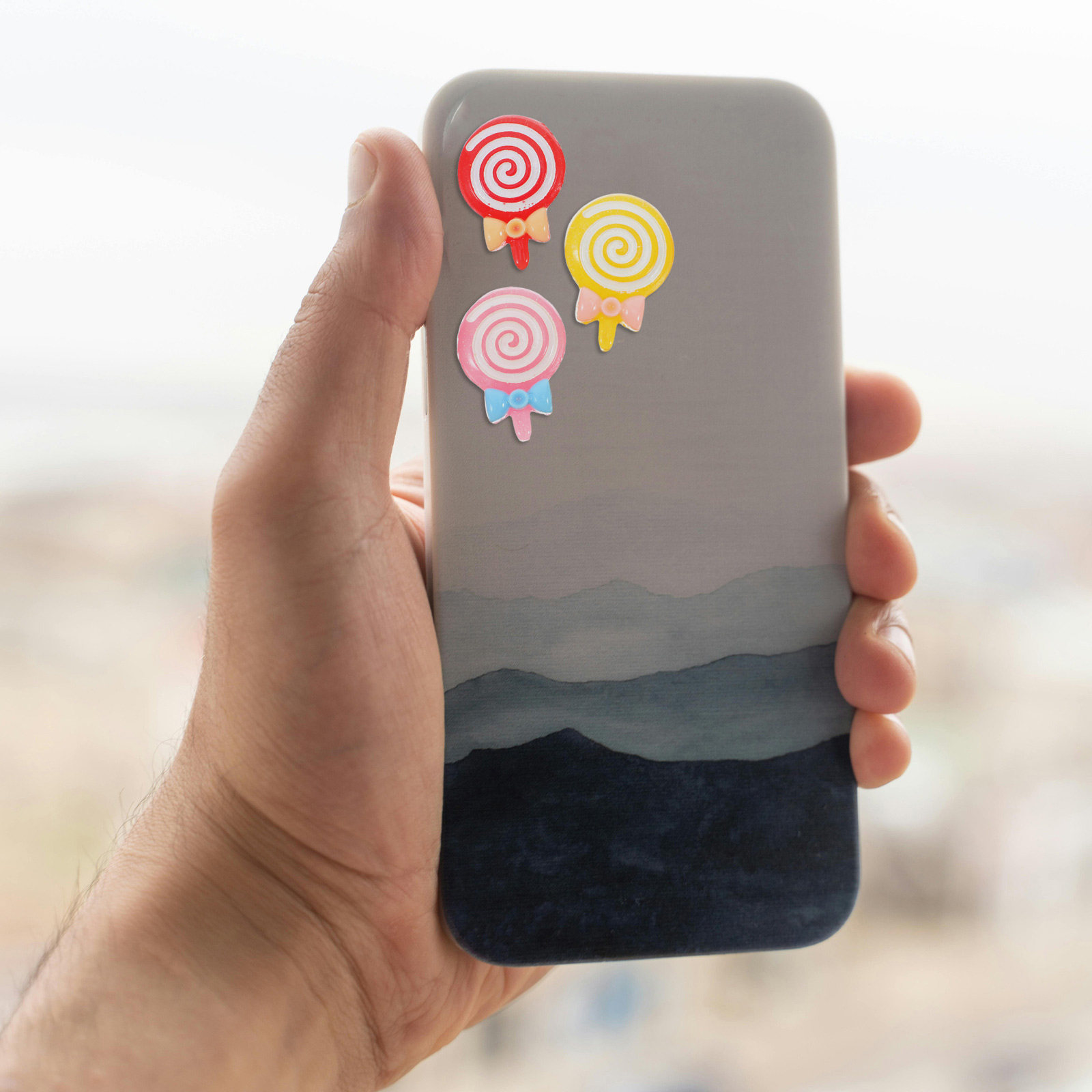 Phone Cases With Charms - 30Pcs Resin Lollipop Charms for DIY