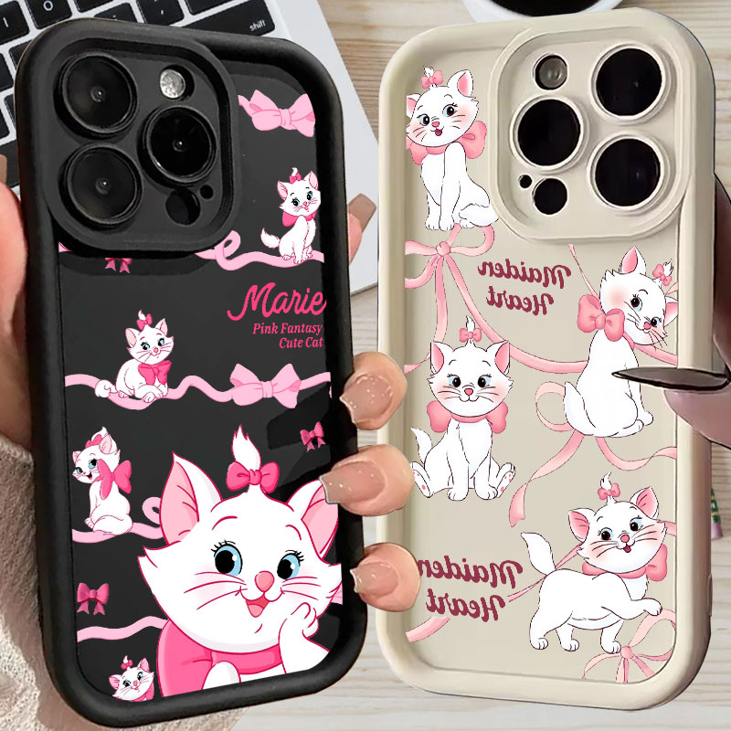 Phone Cases Disney - Disney Pink Marie Cute Cat Silicon