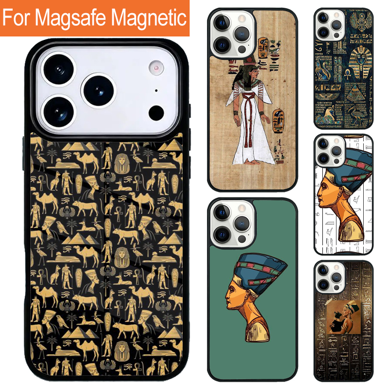 Phone Cases Egypt - Egypt Nefertiti Ankh Magnetic Charging Phone