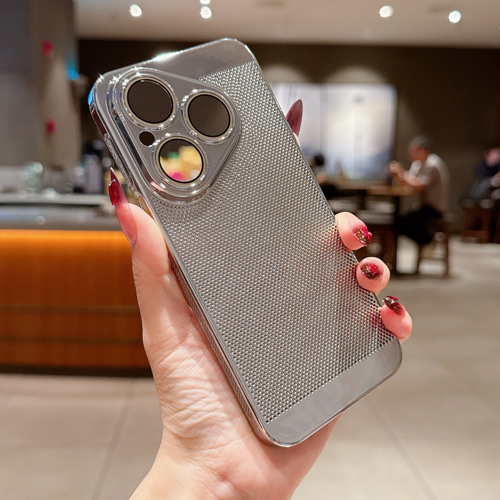 Heat Dissipation Case - Plating Heat Dissipation Breathable Grid Case