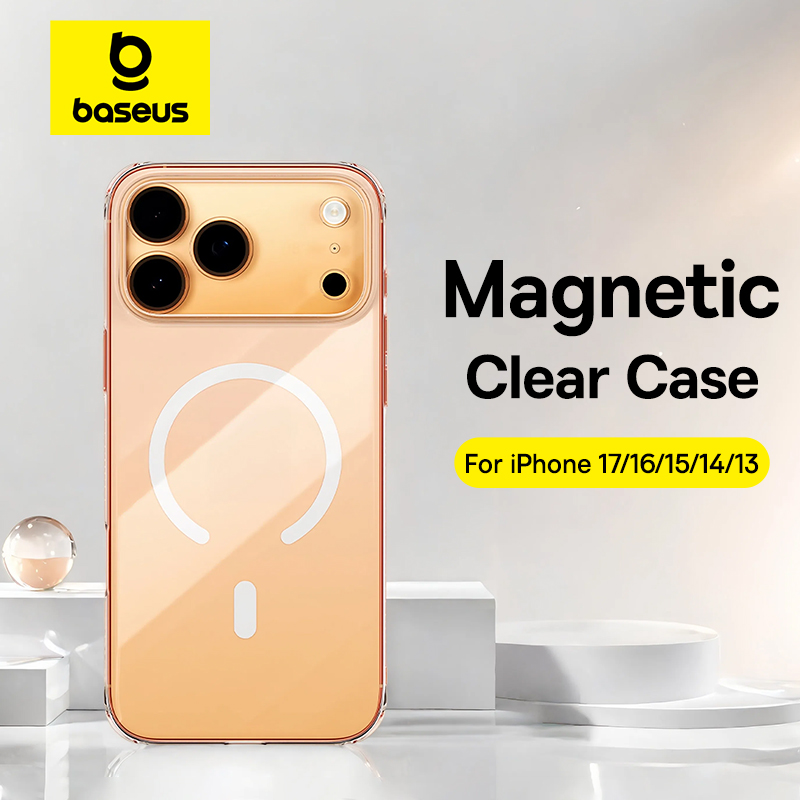 Clear Magsafe Case - Baseus Magnetic Case For iPhone 17