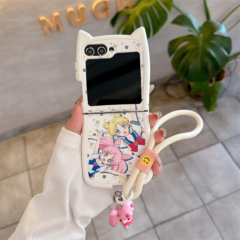 Cute Cartoon Japan Anime Sailo - Phone Cases Z Flip 6 のレビューと価格
