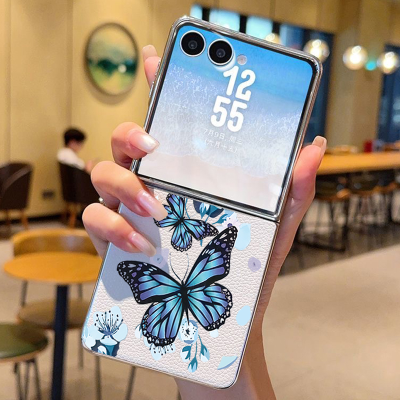 Purple Butterfly PU Leather Ph - Phone Cases Purple のレビューと価格