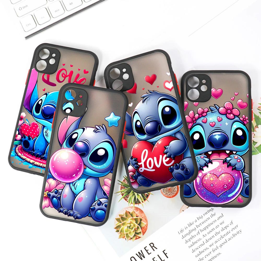 Cute Stitch Love Matte Translu - Phone Cases Disney のレビューと価格