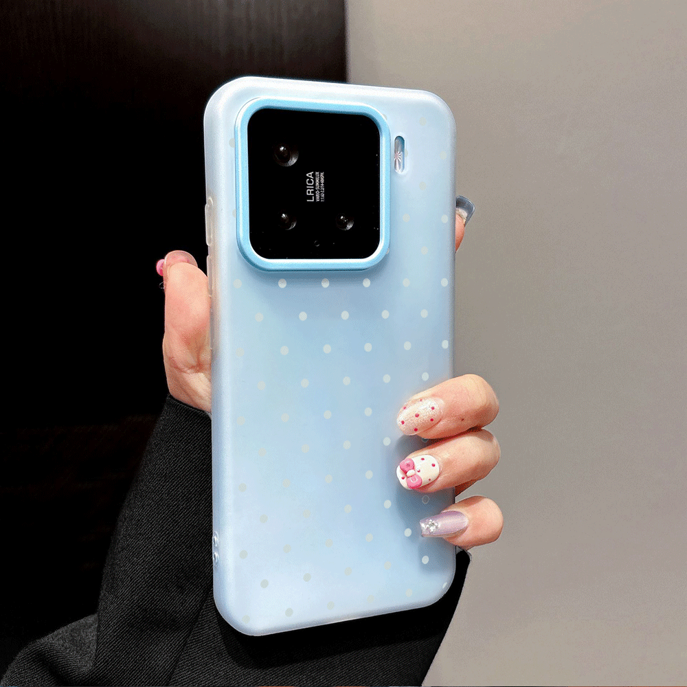 Adorable Light Blue Polka Dot  - Phone Cases Xiaomi 14 のレビューと価格