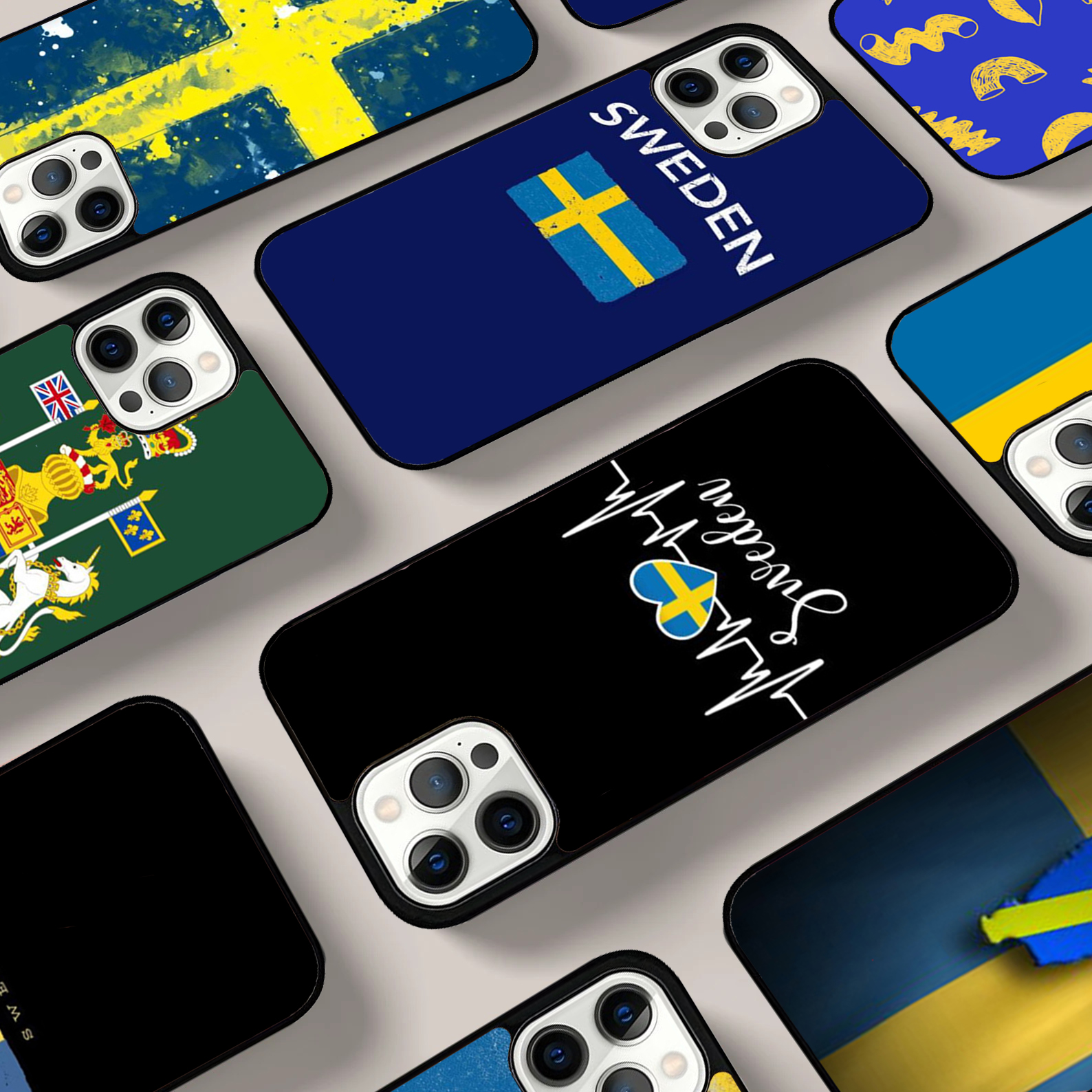 Sweden Flag Phone Case For iPh - Phone Cases Sweden のレビューと価格