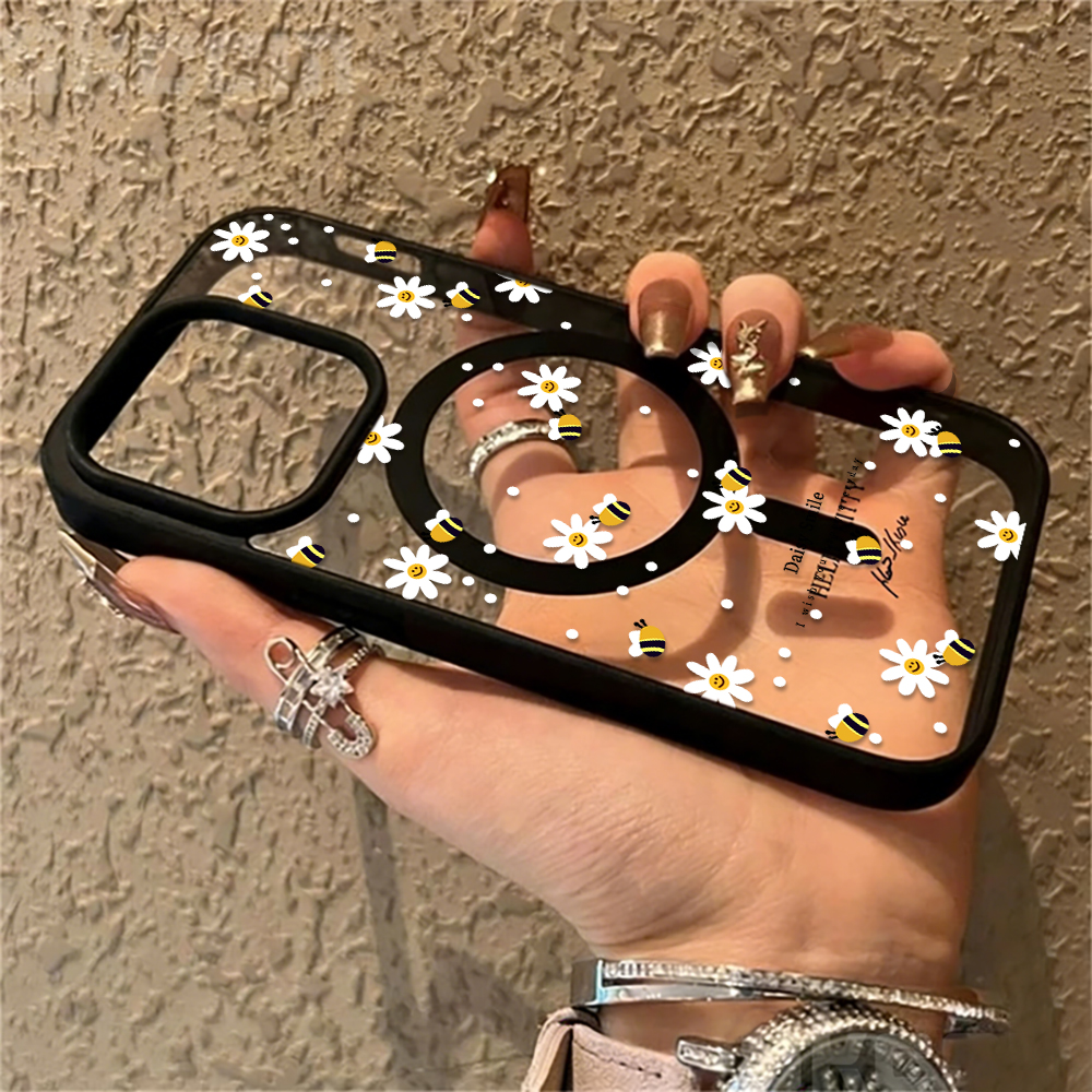 Fresh Daisy Bee Phone Case For - Clear Magsafe Case のレビューと価格