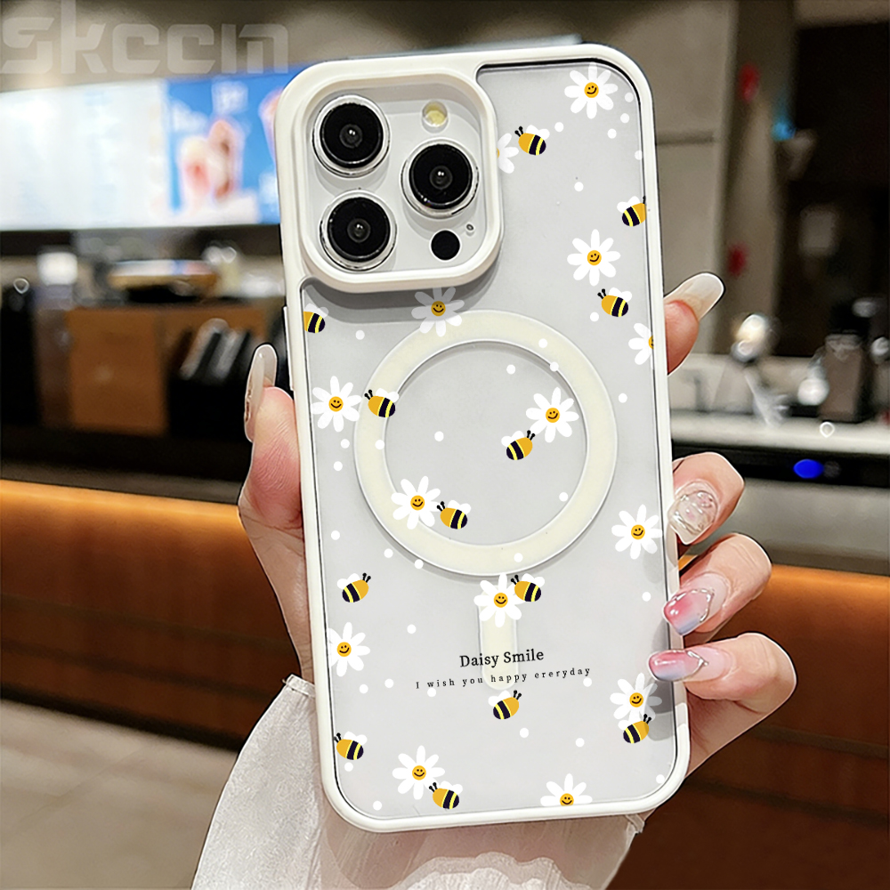 Fresh Daisy Bee Phone Case For - Clear Magsafe Case のレビューと価格