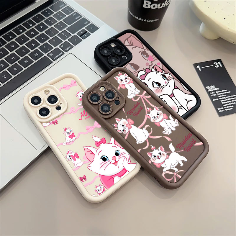Disney Pink Marie Cute Cat Sil - Phone Cases Disney のレビューと価格