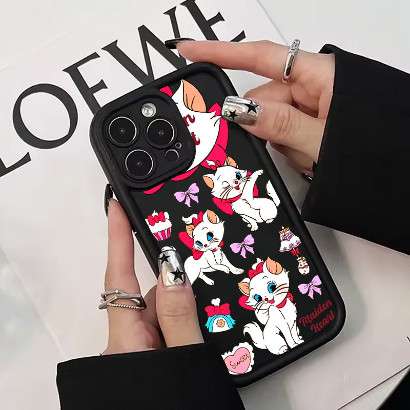Disney Pink Marie Cute Cat Sil - Phone Cases Disney のレビューと価格
