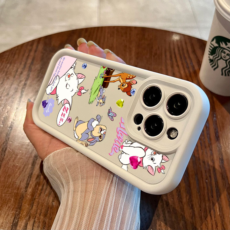 Disney Pink Marie Cute Cat Sil - Phone Cases Disney のレビューと価格