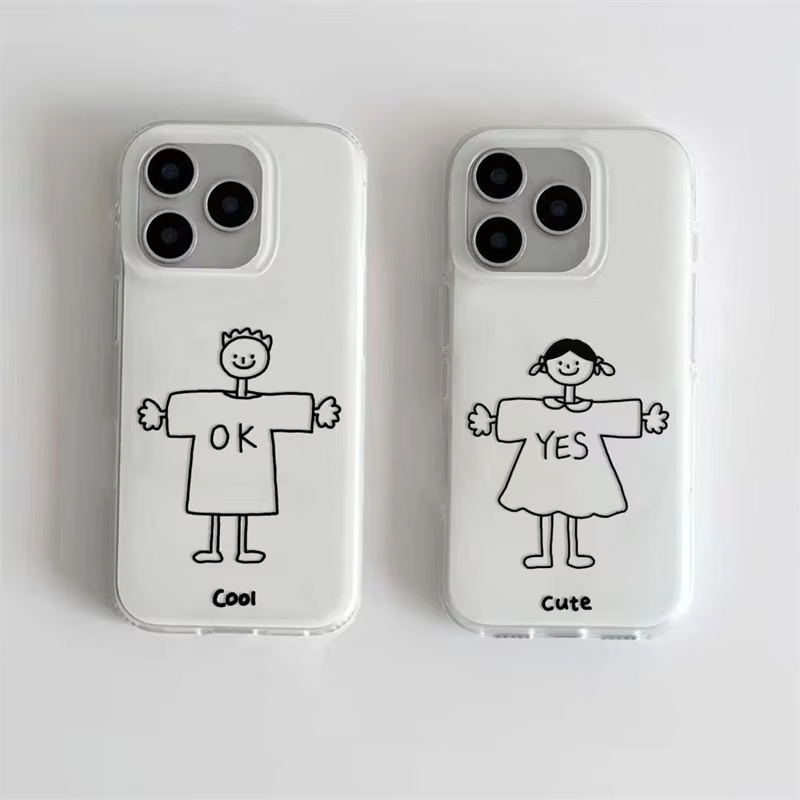 Cartoon Simple Drawing Boy and - Phone Cases For Boys のレビューと価格