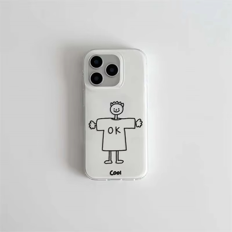 Cartoon Simple Drawing Boy and - Phone Cases For Boys のレビューと価格