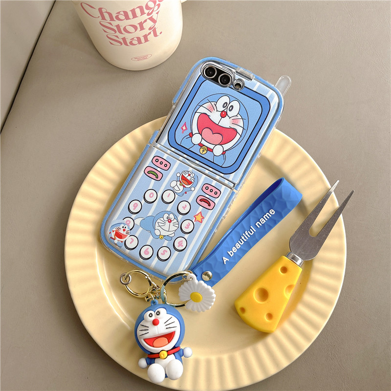 Cute Cartoon Japan Anime Dorae - Phone Cases Z Flip 6 のレビューと価格