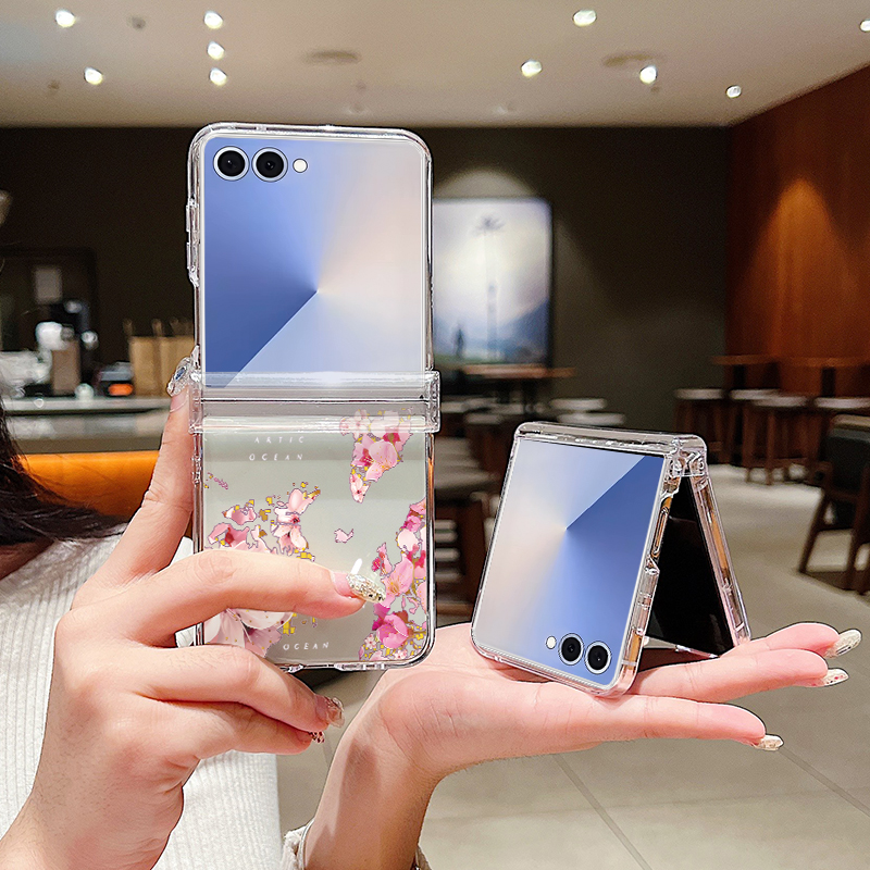 Pink Flower Printed Phone Case - Phone Cases Z Flip 6 のレビューと価格