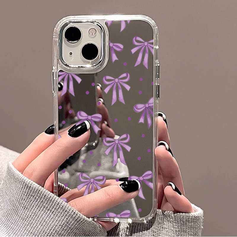 Cute Purple Bow & Polka Dot Mi - Phone Cases Purple のレビューと価格