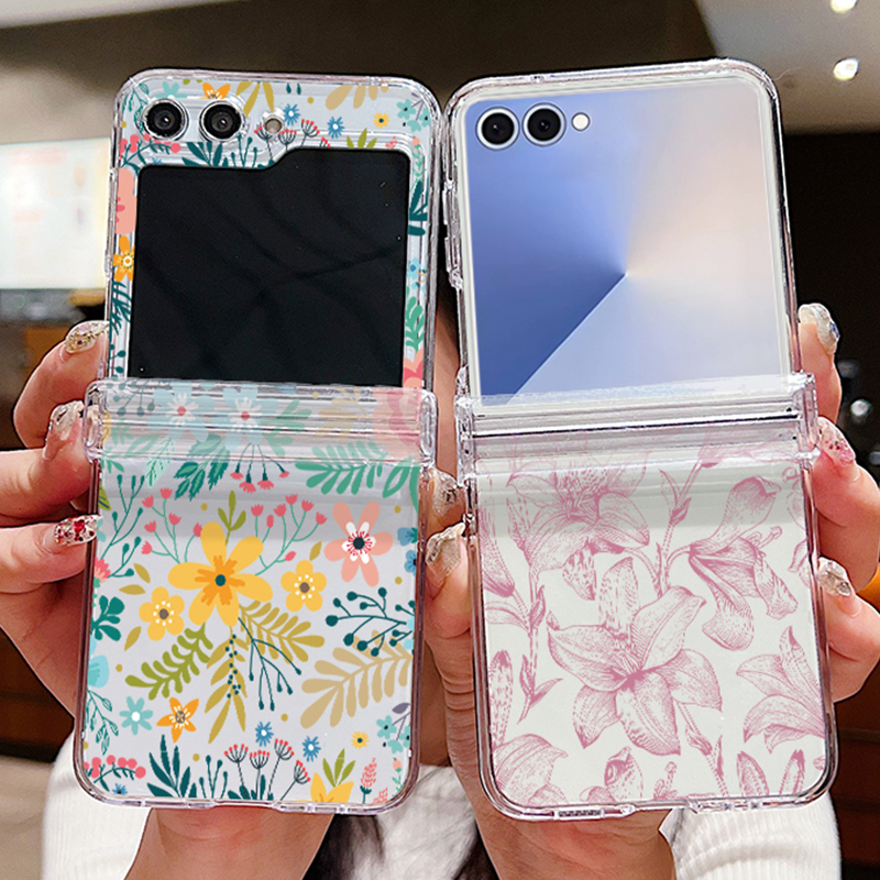 Colored Flowers Print Phone Ca - Phone Cases Z Flip 6 のレビューと価格
