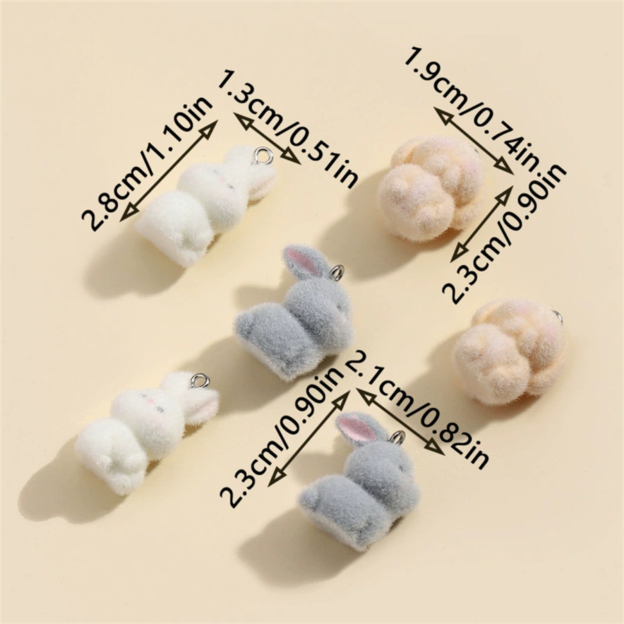 3PCS Plush resin three-dimensi - Phone Cases With Charms のレビューと価格