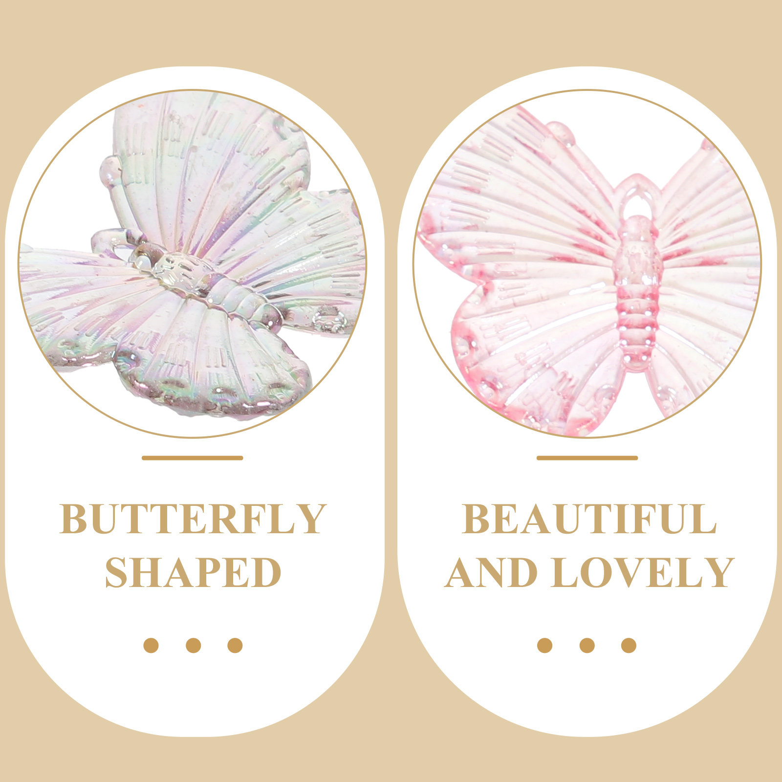 40Pcs Electroplated Butterfly  - Phone Cases With Charms のレビューと価格