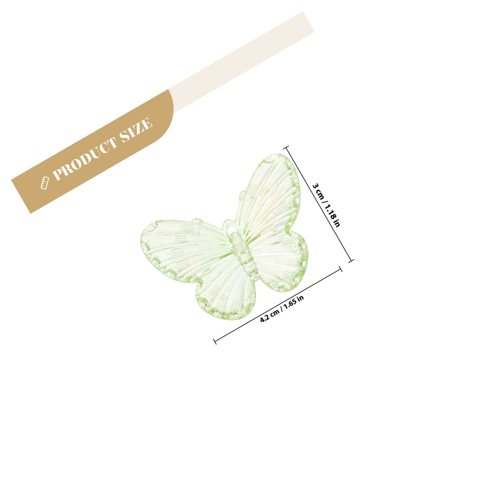 40Pcs Electroplated Butterfly  - Phone Cases With Charms のレビューと価格