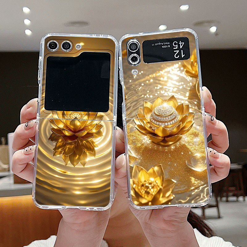 Creative Golden Lotus Flower P - Phone Cases Z Flip 6 のレビューと価格