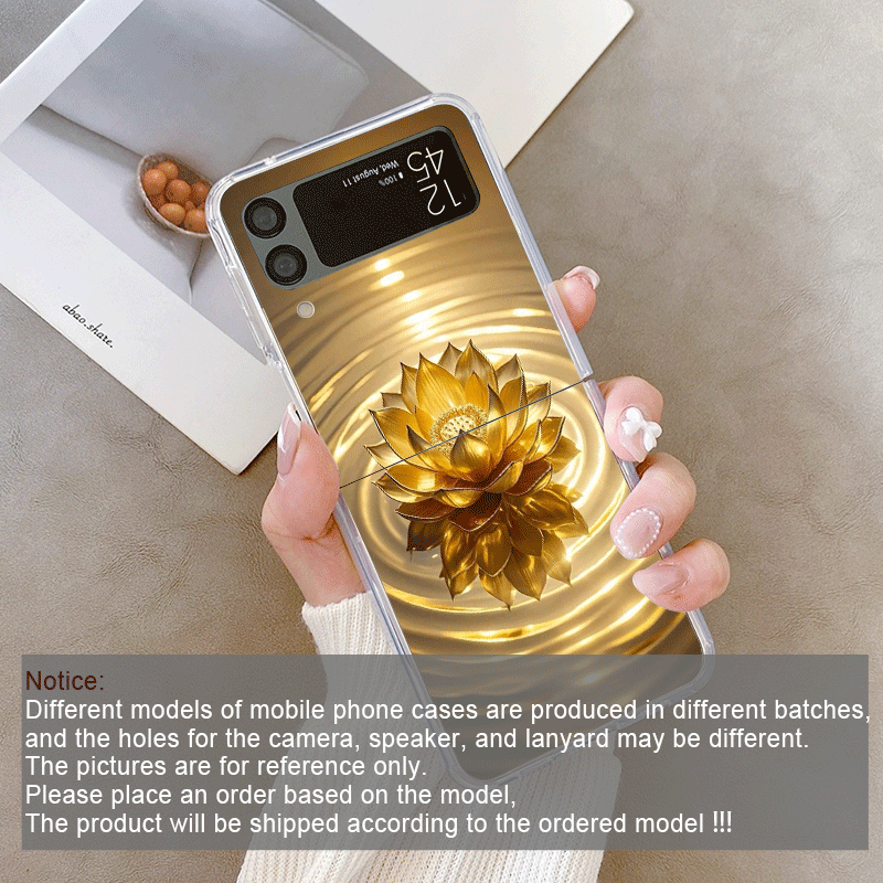 Creative Golden Lotus Flower P - Phone Cases Z Flip 6 のレビューと価格