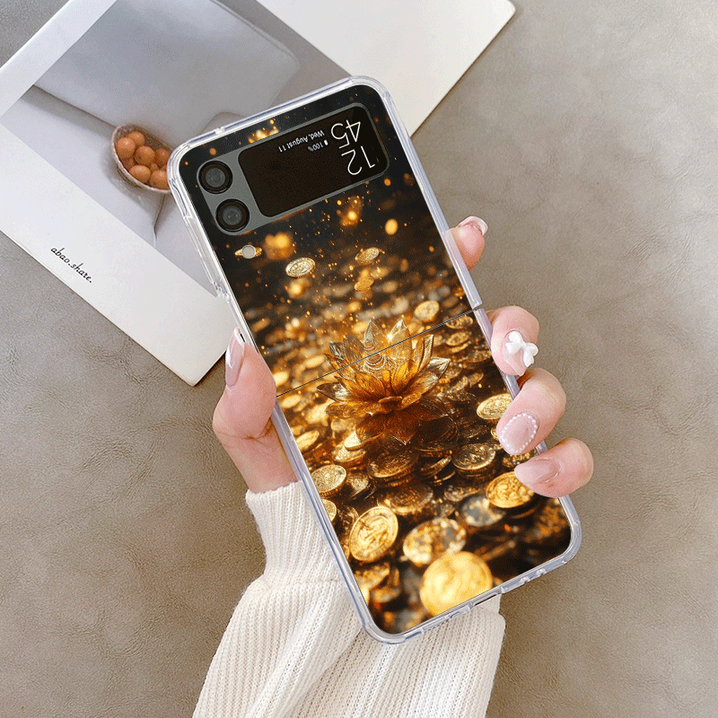 Creative Golden Lotus Flower P - Phone Cases Z Flip 6 のレビューと価格