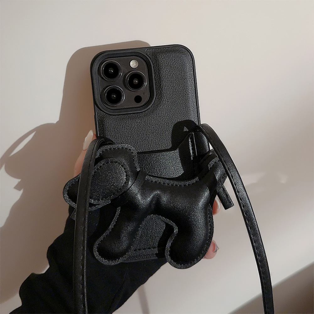 Korean Black Crossbody Lanyard - Phone Cases Diy のレビューと価格