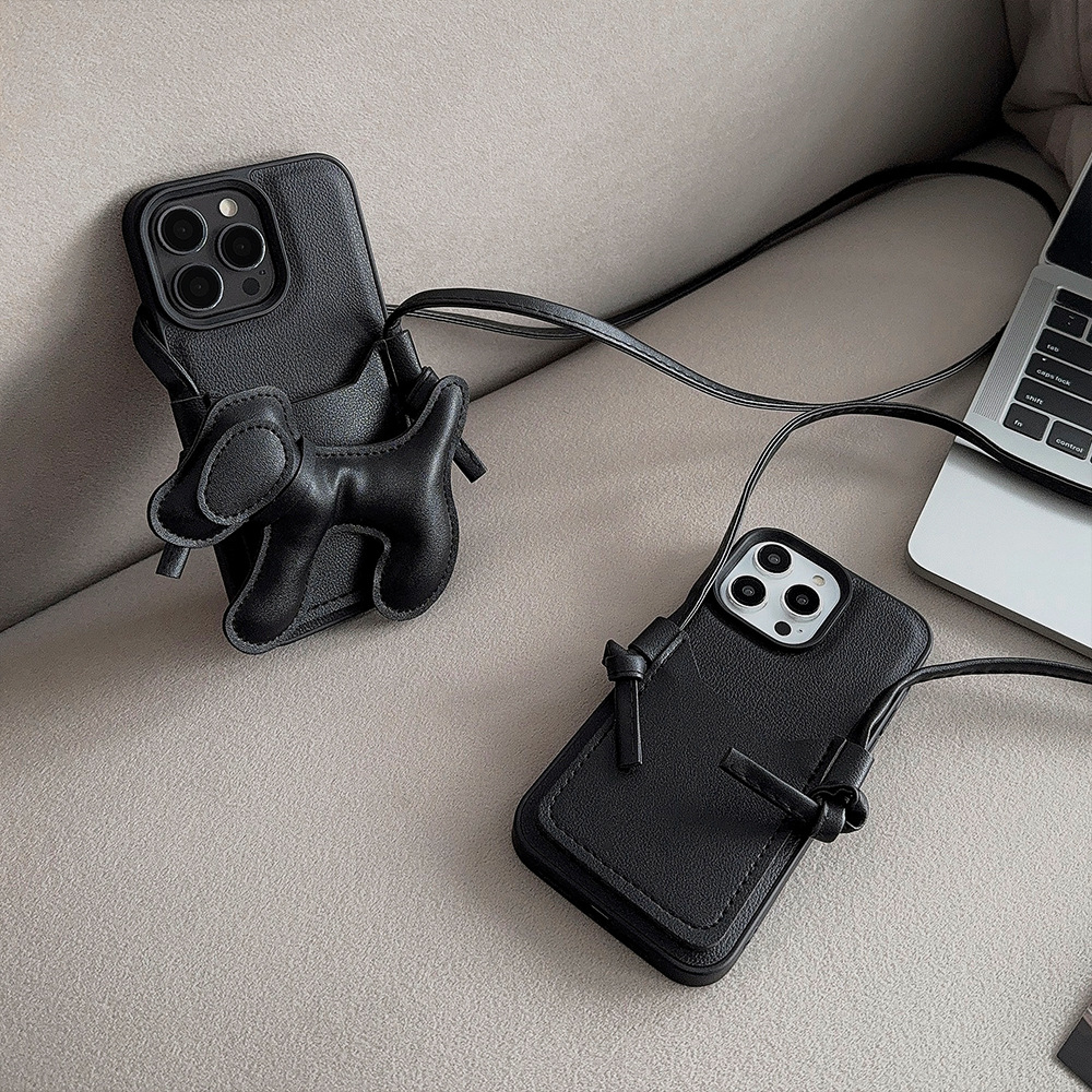 Korean Black Crossbody Lanyard - Phone Cases Diy のレビューと価格