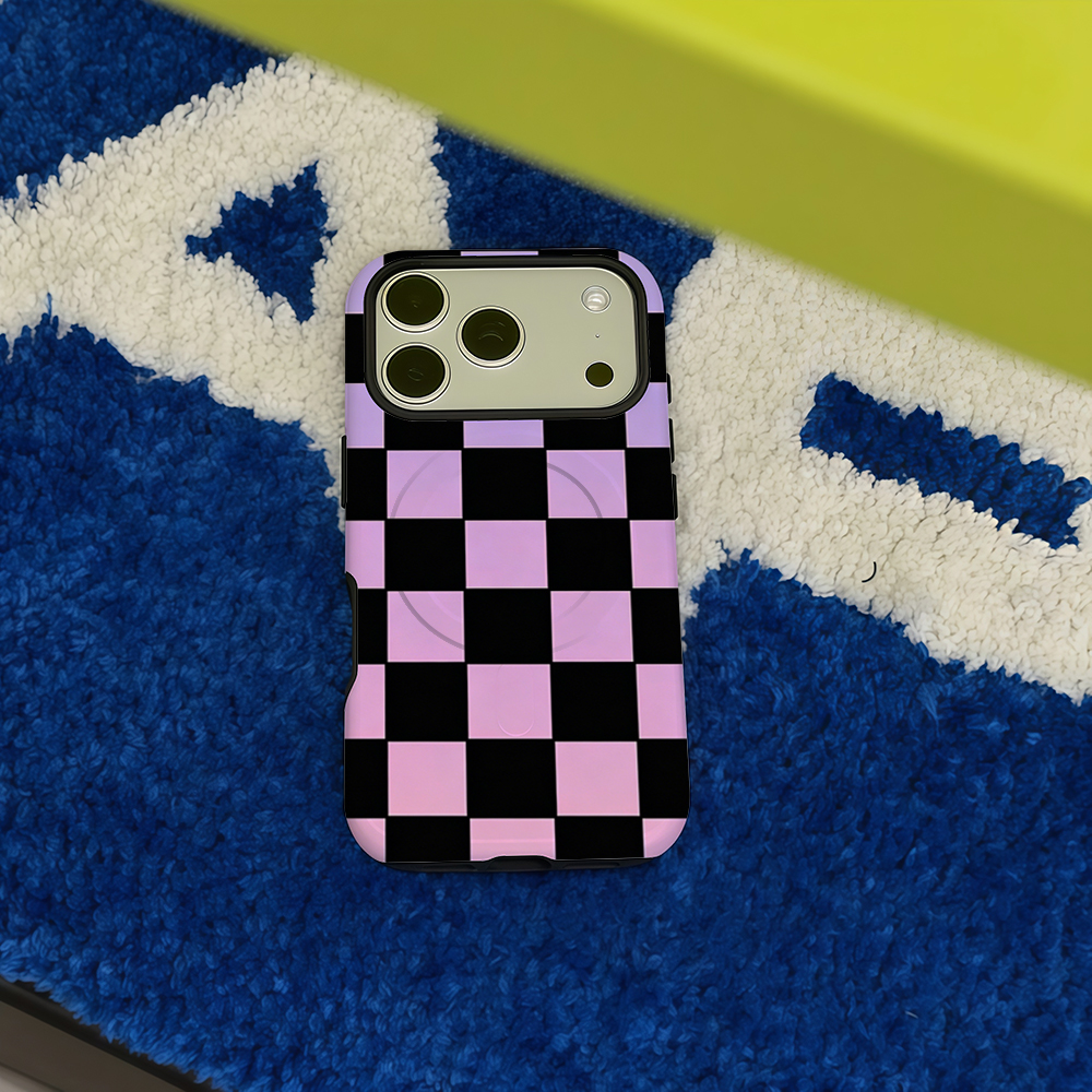 Purple Checkerboard Phone Case - Phone Cases Purple のレビューと価格