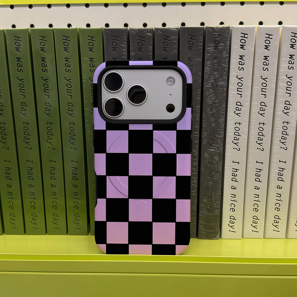 Purple Checkerboard Phone Case - Phone Cases Purple のレビューと価格