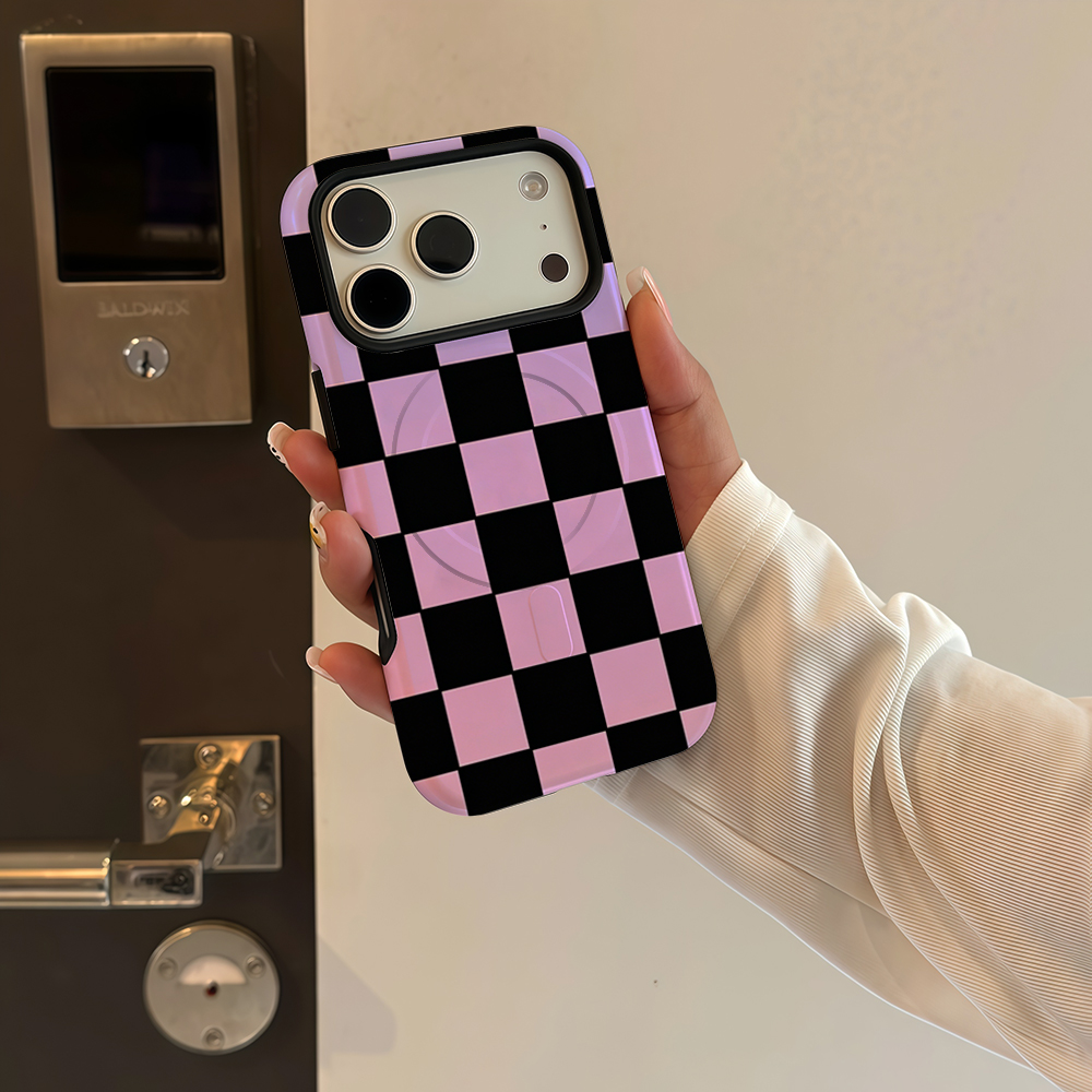 Purple Checkerboard Phone Case - Phone Cases Purple のレビューと価格