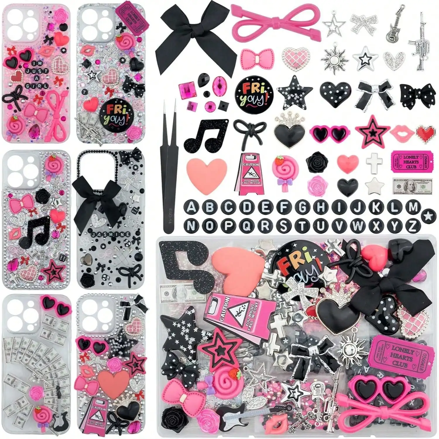 1050 Pcs Junk Phone Case Charm - Phone Cases With Charms のレビューと価格