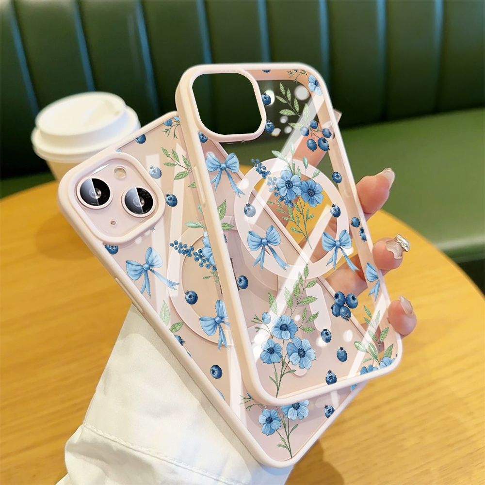 Blueberry Floral Clear Case  F - Phone Cases Store のレビューと価格