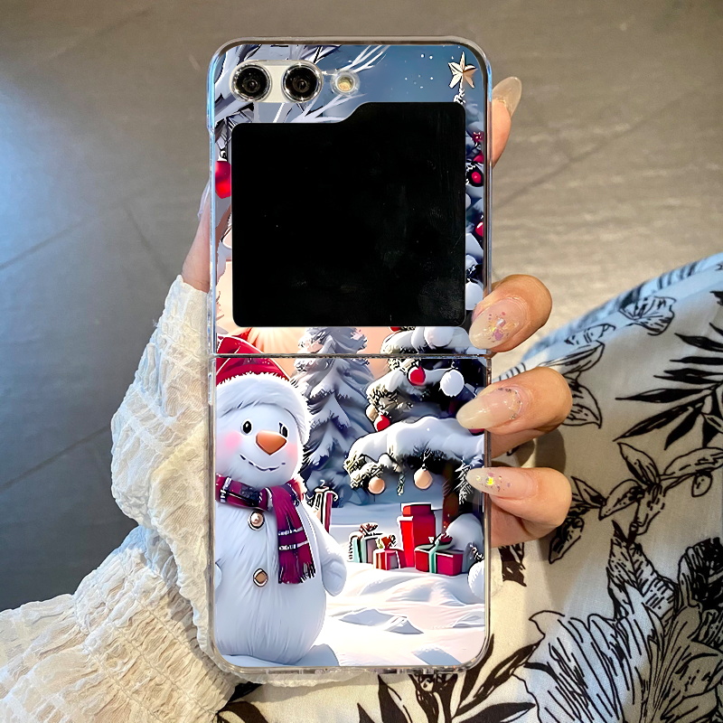 Christmas Snowman Elk Phone Ca - Phone Cases Z Flip 6 のレビューと価格