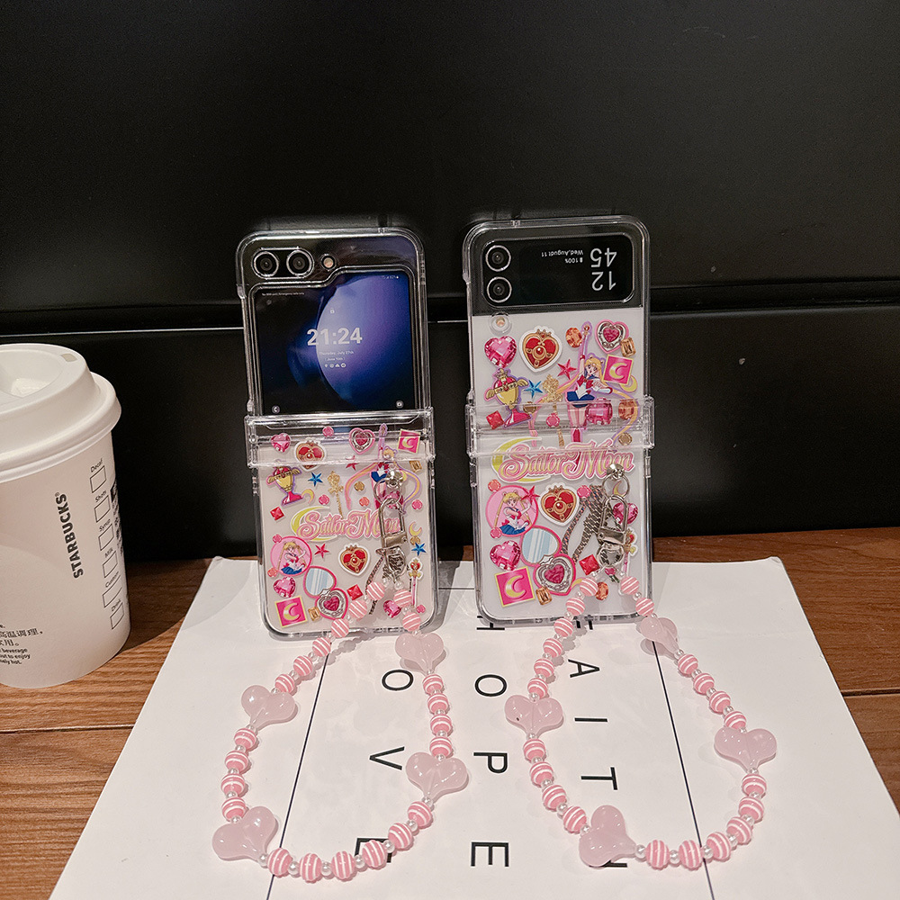 Cute Cartoon Japan Anime Sailo - Phone Cases Z Flip 6 のレビューと価格