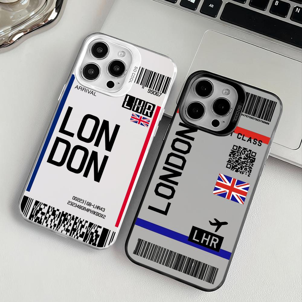 Britain Plane Travel Ticket Ph - Phone Cases Purple のレビューと価格