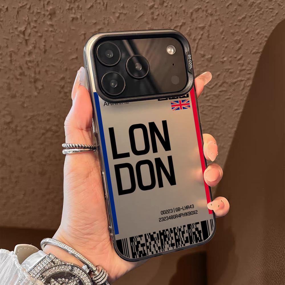 Britain Plane Travel Ticket Ph - Phone Cases Purple のレビューと価格