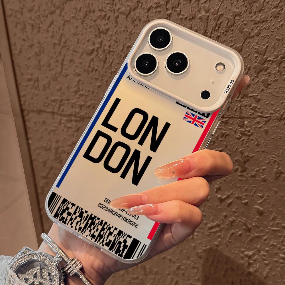 Britain Plane Travel Ticket Ph - Phone Cases Purple のレビューと価格