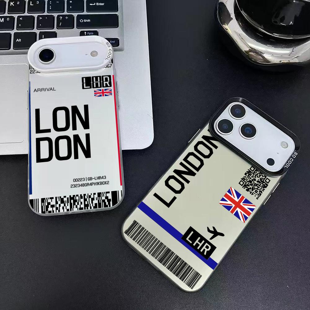Britain Plane Travel Ticket Ph - Phone Cases Purple のレビューと価格