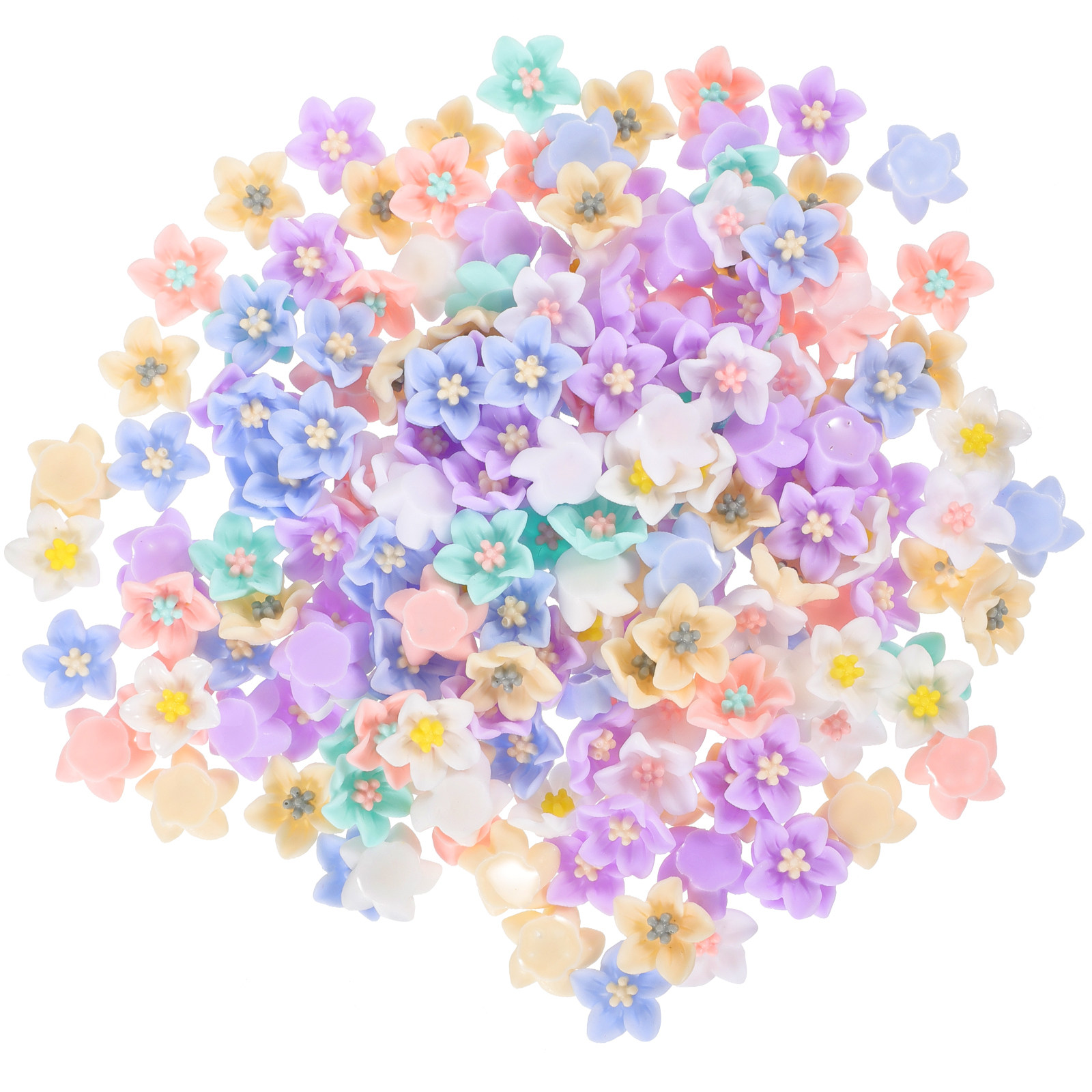 200Pcs Tiny Flower Resin Charm - Phone Cases With Charms のレビューと価格