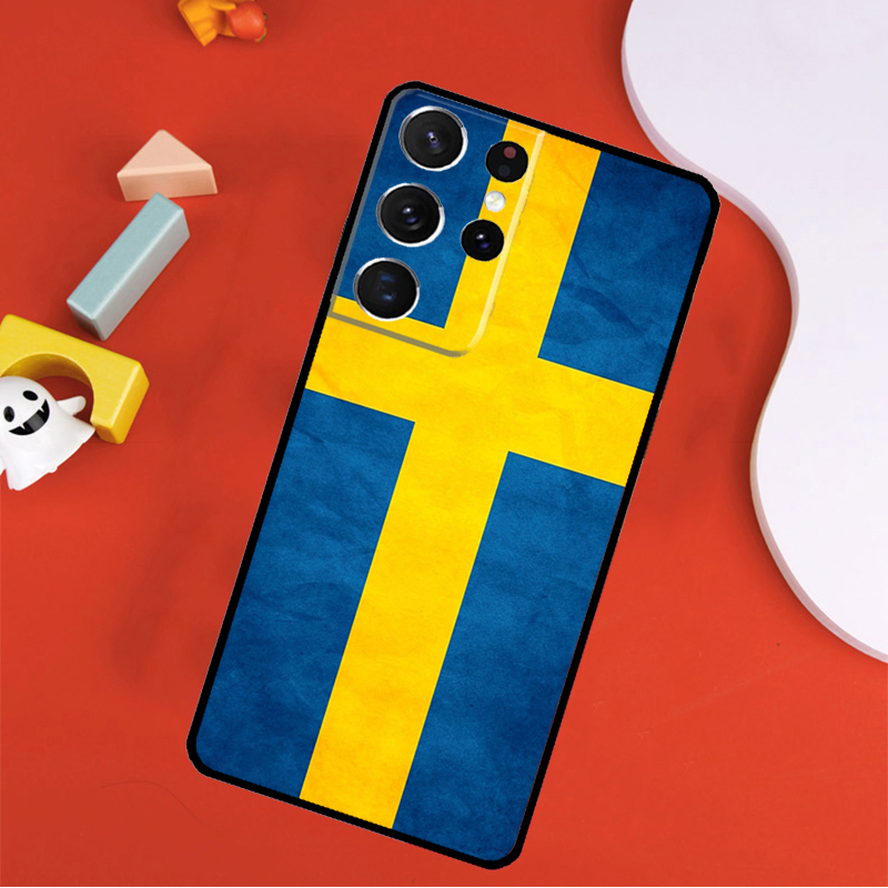 Sweden Flag Phone Case For Sam - Phone Cases Sweden のレビューと価格