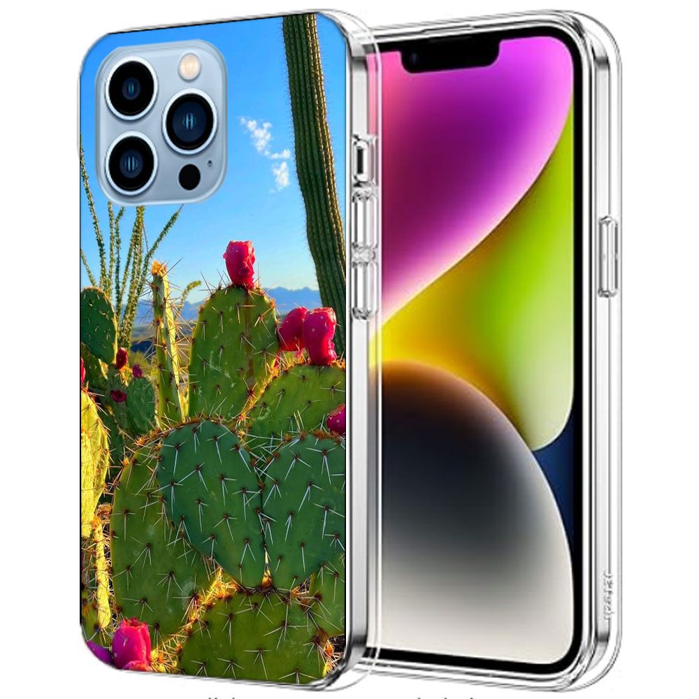 Picturesque Desert With Cacti  - Phone Cases Com のレビューと価格