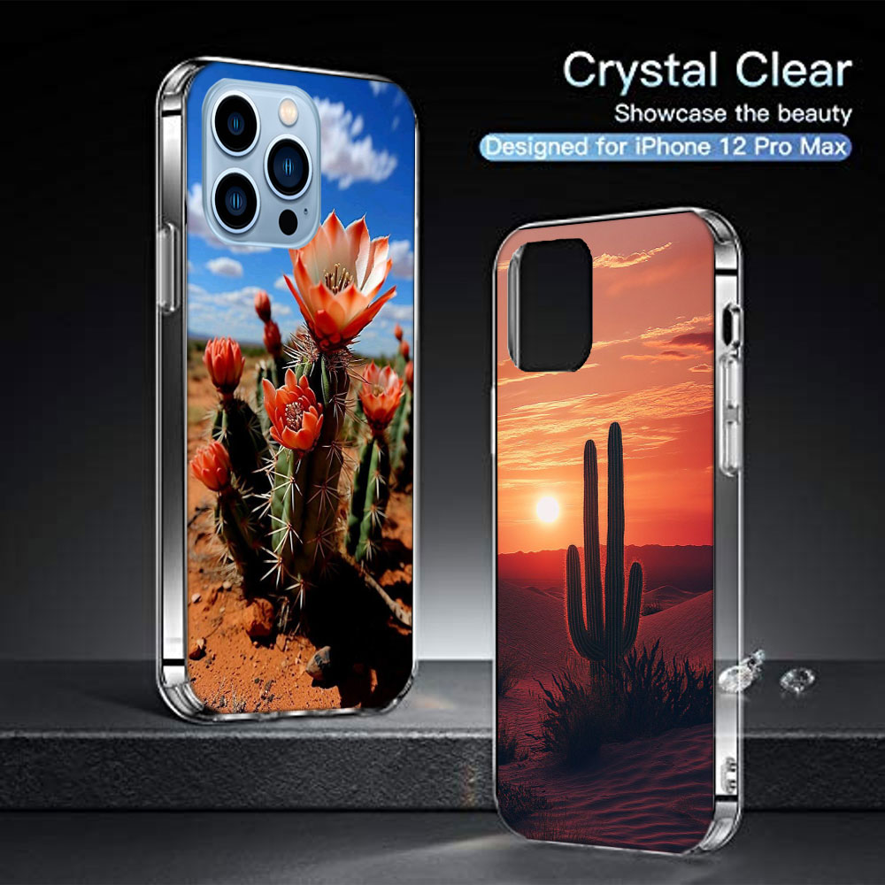 Picturesque Desert With Cacti  - Phone Cases Com のレビューと価格