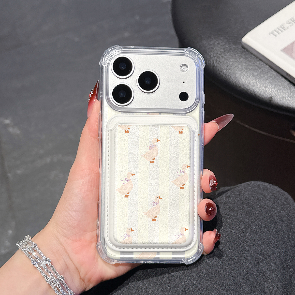 Duck & Stripe Charm Phone Case - Phone Cases With Charms のレビューと価格