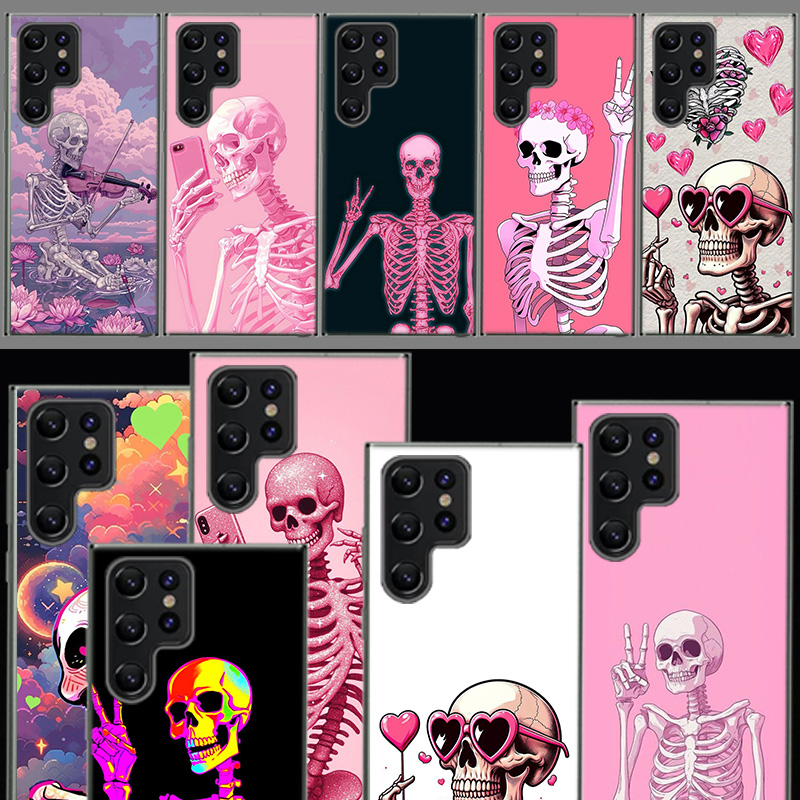 A Funny Skeleton Skull Capa Ph - Phone Cases Shein のレビューと価格