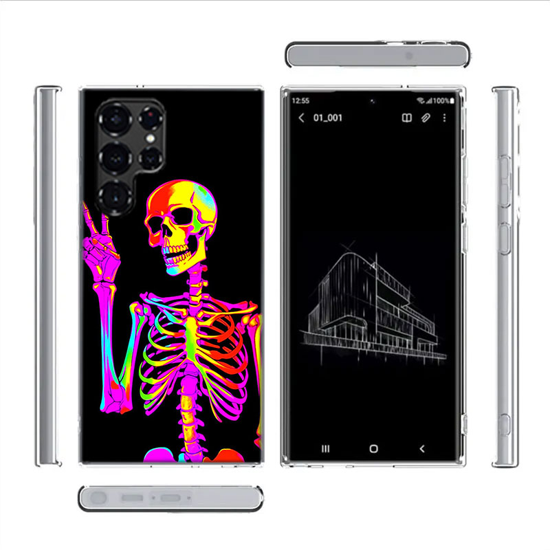 A Funny Skeleton Skull Capa Ph - Phone Cases Shein のレビューと価格