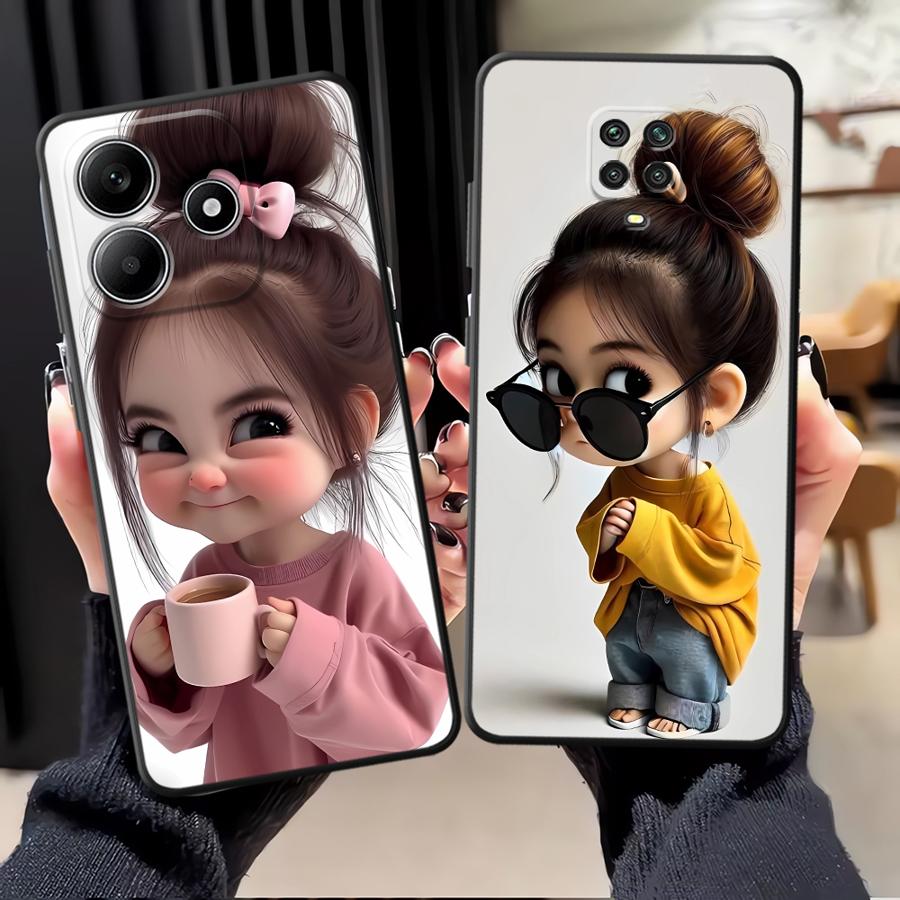 Cartoon Girl Pattern Funda Pho - Phone Cases Xiaomi 14 のレビューと価格