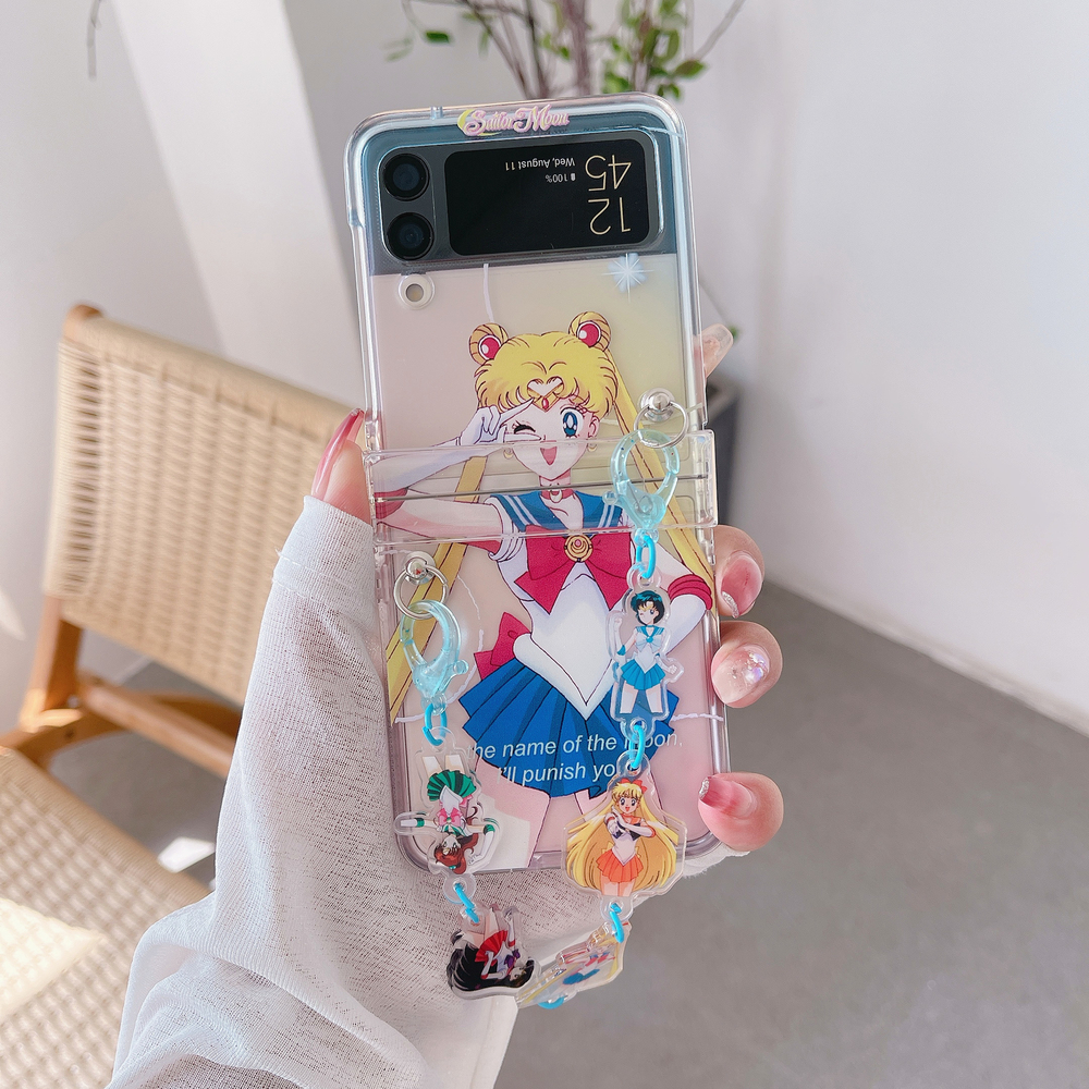 Cute Cartoon Japan Anime Sailo - Phone Cases Z Flip 6 のレビューと価格