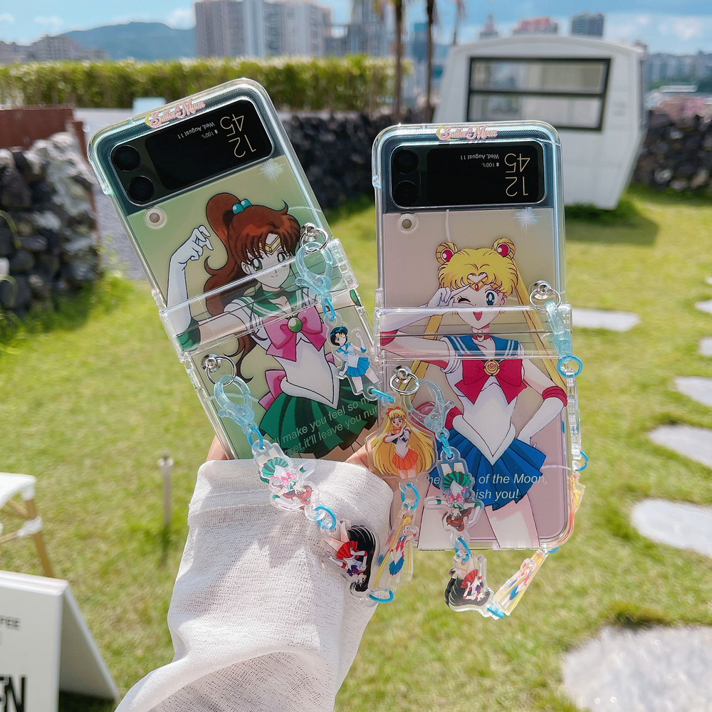 Cute Cartoon Japan Anime Sailo - Phone Cases Z Flip 6 のレビューと価格